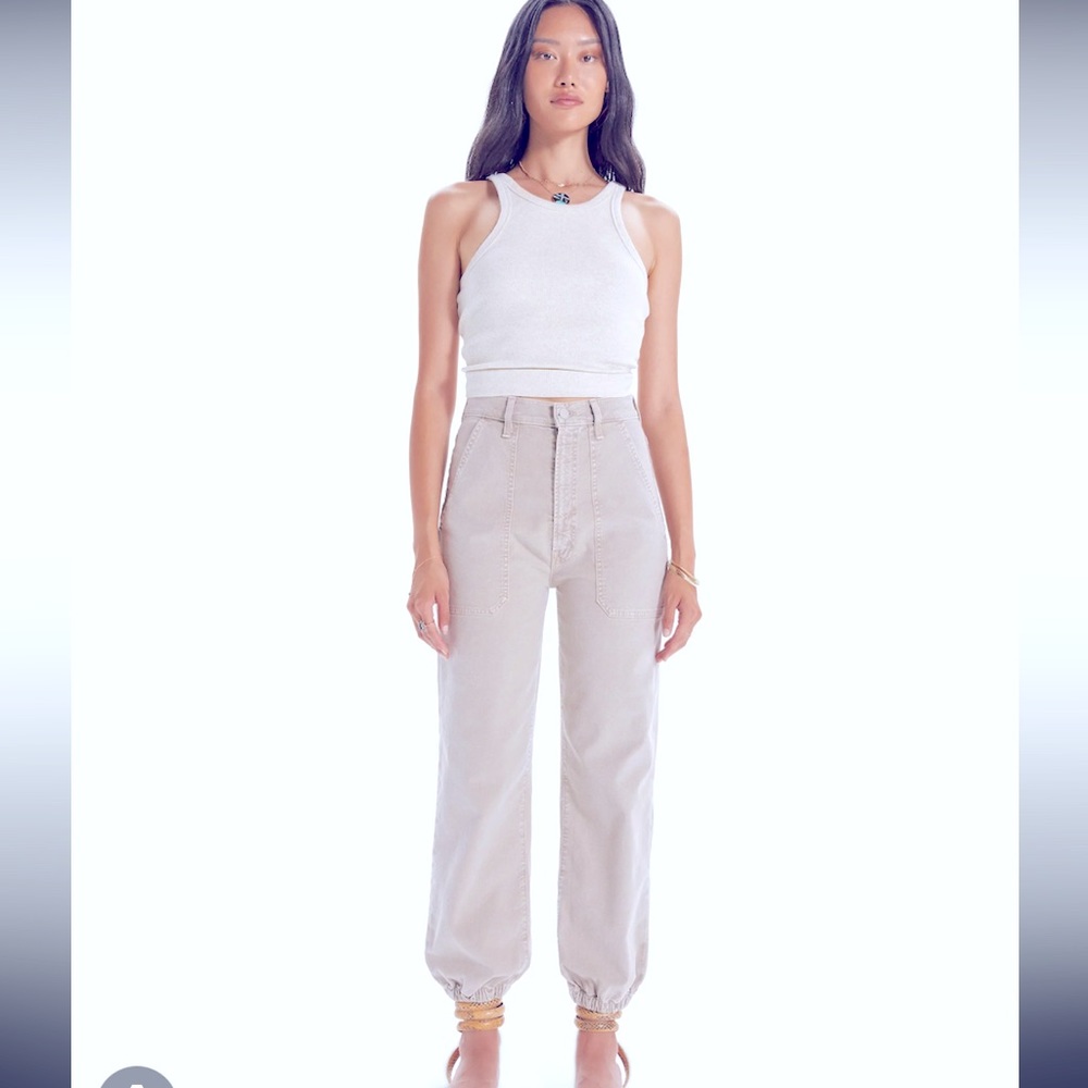 Mother Denim The Wrapper Patch Springy Ankle pant